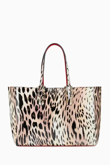 Small Cabata Tote in Gigi-print Leather