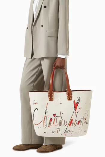 Cabata Tote Bag in Canvas & Leather