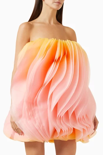 Otley Sculptural Mini Dress in Organza