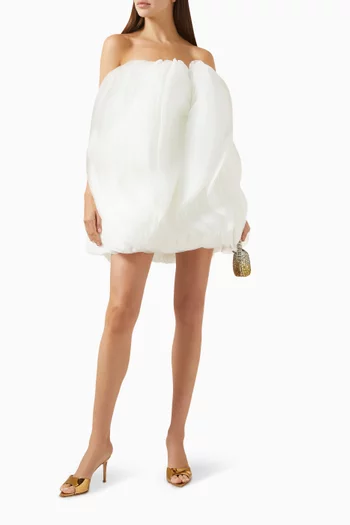 Otley Sculptural Mini Dress in Organza