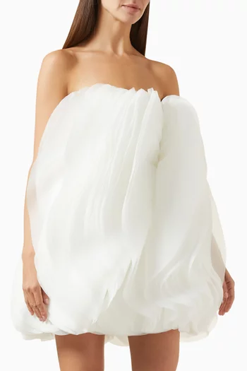 Otley Sculptural Mini Dress in Organza