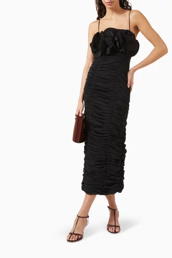 Walsworth Rosette Midi Dress