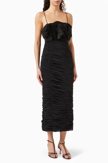 Walsworth Rosette Midi Dress