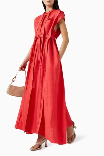 Fairyhill Maxi Dress in Linen Blend