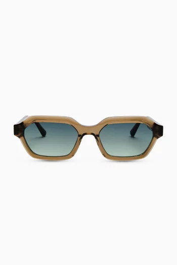 Anthony Hexagonal Sunglasses in Acetate
