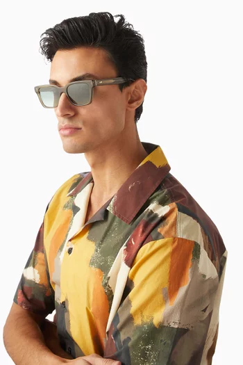 Dean Rectangle Sunglasses in Acetate