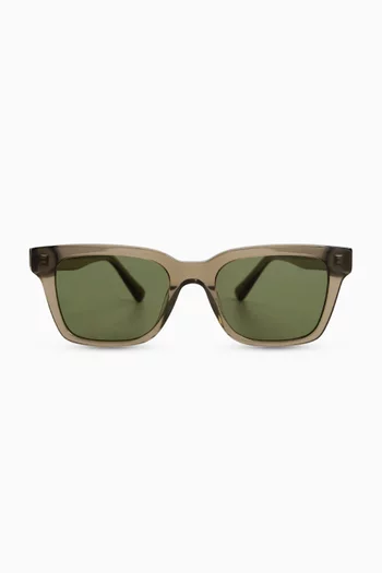 Dean Rectangle Sunglasses in Acetate