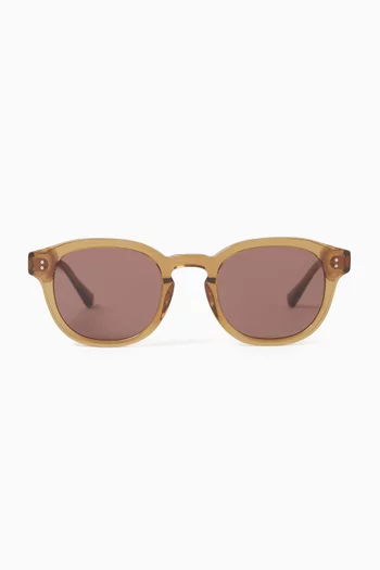 Bille Round Sunglasses in Acetate