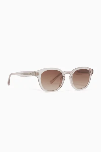Bille Round Sunglasses in Acetate
