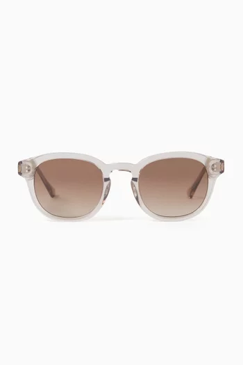 Bille Round Sunglasses in Acetate