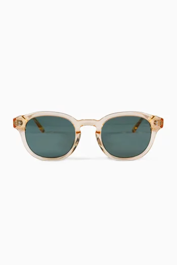 Bille Round Sunglasses in Acetate