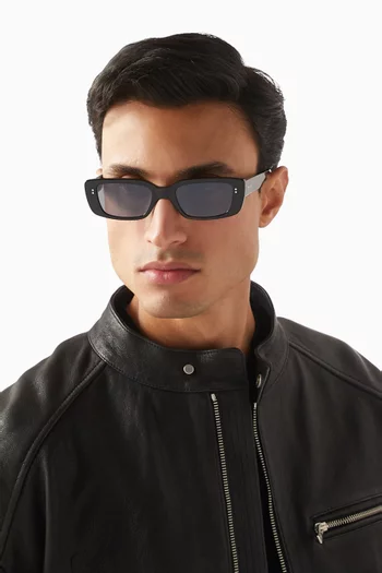 Grace Rectangle Sunglasses in Acetate