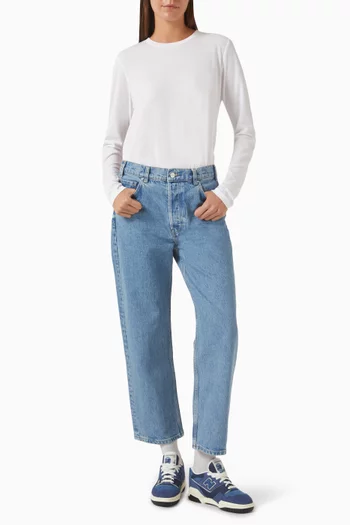 Relaxed Long-sleeve T-shirt in Cotton-blend