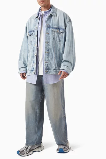 Oversized Fluid Shirt in Poplin