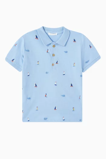 Yacht Polo Shirt in Organic Cotton Pique