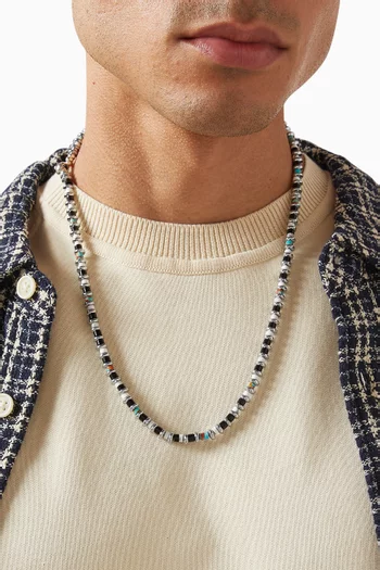 Hematite Roundel Beads Necklace