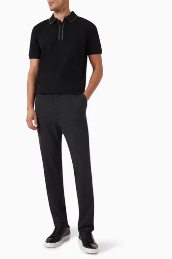 Kaiton Slim-fit Pants in Stretch-jersey