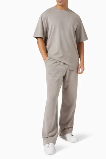 Garment-dyed Sweatpants in French-terry