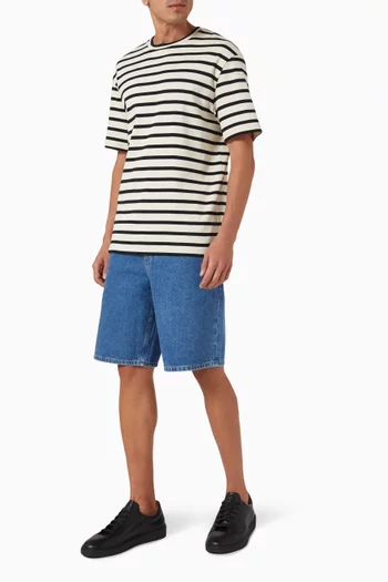Straight-leg Shorts in Denim