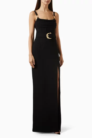 Lucine Belted Gown