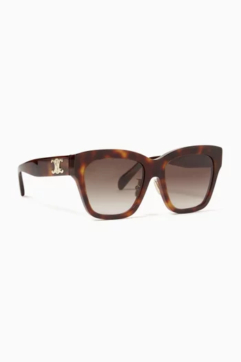 Square Frame Sunglasses in Acetate
