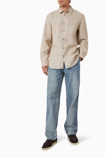 Button-down Shirt in Linen