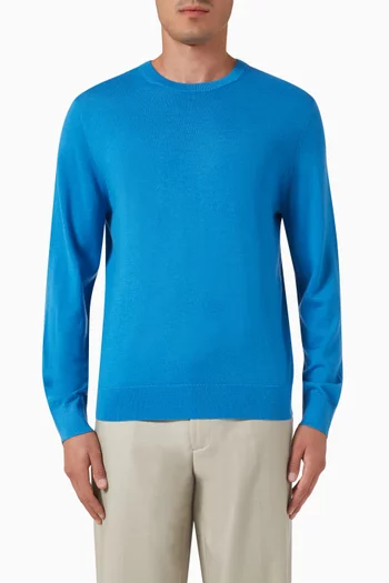 Crewneck Sweater in Wool-blend