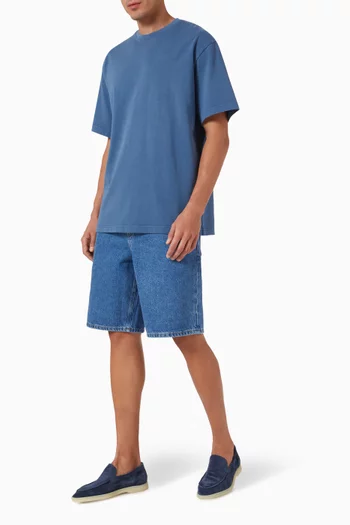 Garment-dyed Oversized T-shirt in Cotton
