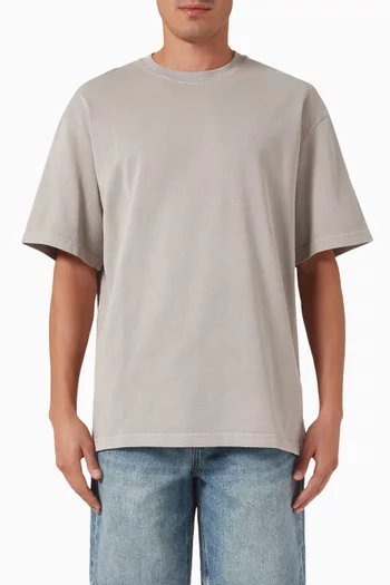 Garment-dyed Oversized T-shirt in Cotton