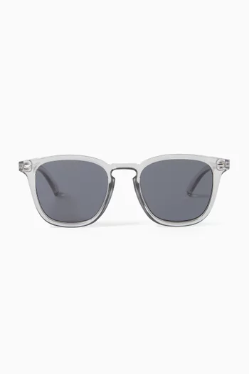 No Biggie Sunglasses in Crystal Polymer