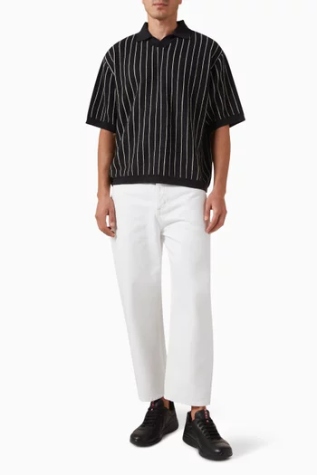 Mahua Polo Shirt in Linen-blend Knit