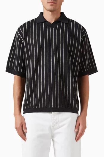 Mahua Polo Shirt in Linen-blend Knit