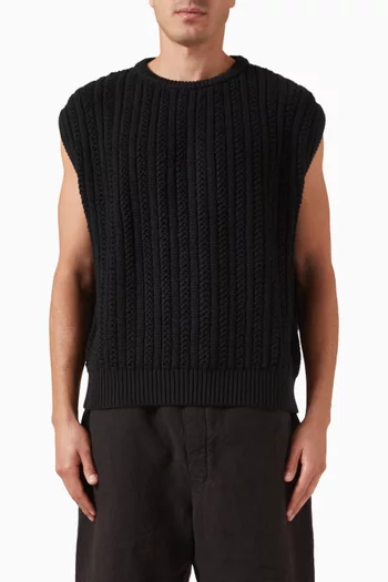 Vinay Vest in Cotton Knit