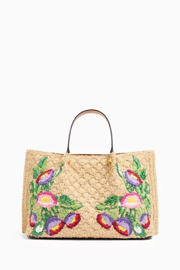 Medium Shopping Bag in Raffia
