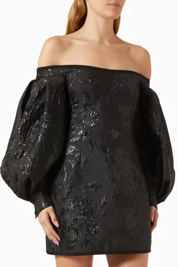 Skylar Mini Dress in Jacquard