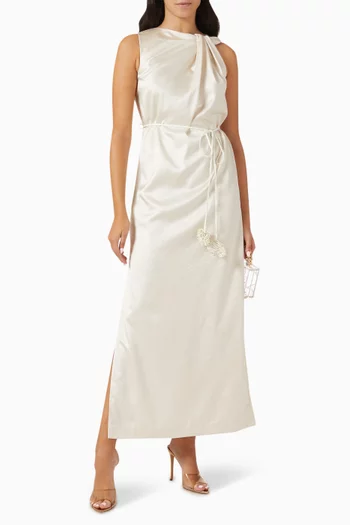 Wesley Twist Shoulder Maxi Dress