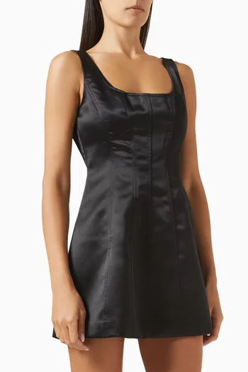 Josephine Mini Dress in Satin
