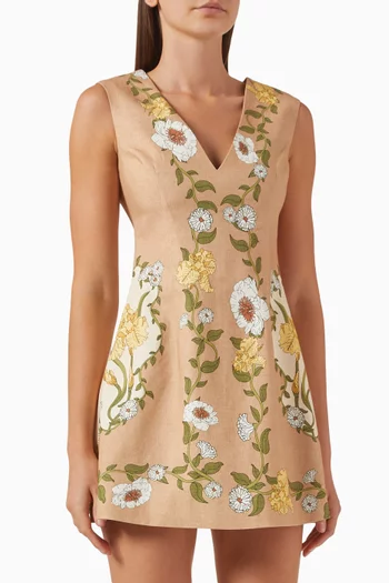 Rivera Mini Dress in Linen