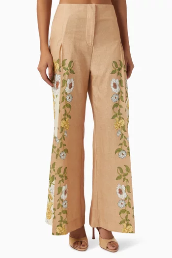 Este Wide-leg Pants in Linen