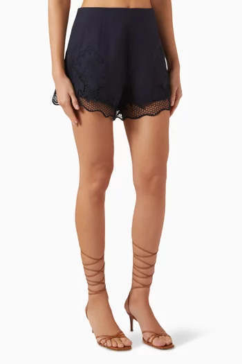 Jade Mini Short in Linen Blend