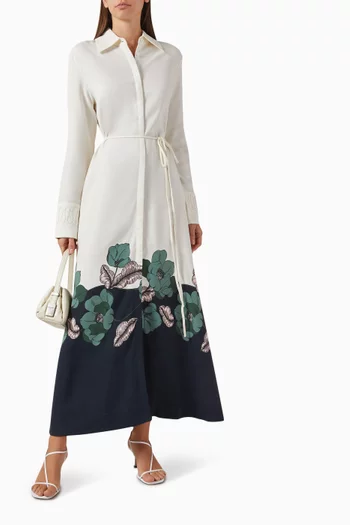 Evelina Shirtdress in Viscose Blend