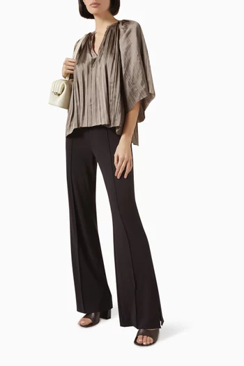 Lima Top in Crinkled-fabric