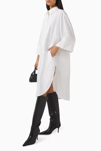 Ambre Oversized Shirt Dress in Cotton