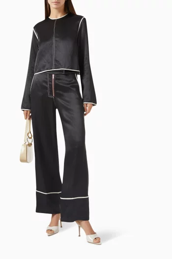 Baryl High-shine Top in Viscose Blend