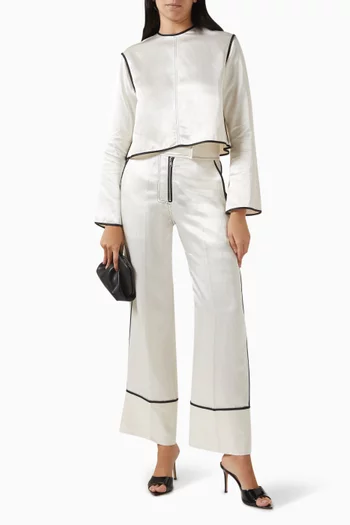 Baryl High-shine Top in Viscose Blend
