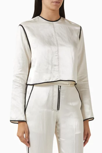 Baryl High-shine Top in Viscose Blend