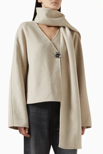 Desiree Oversized Jacket in Double Face Wool
