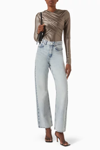 Lou Mid-rise Straight-leg Jeans
