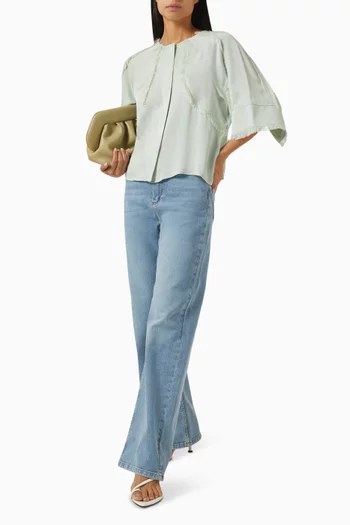 Zelie Shirt in Matte Crepe