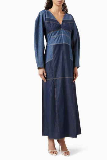 Cornwall Maxi Dress in Denim